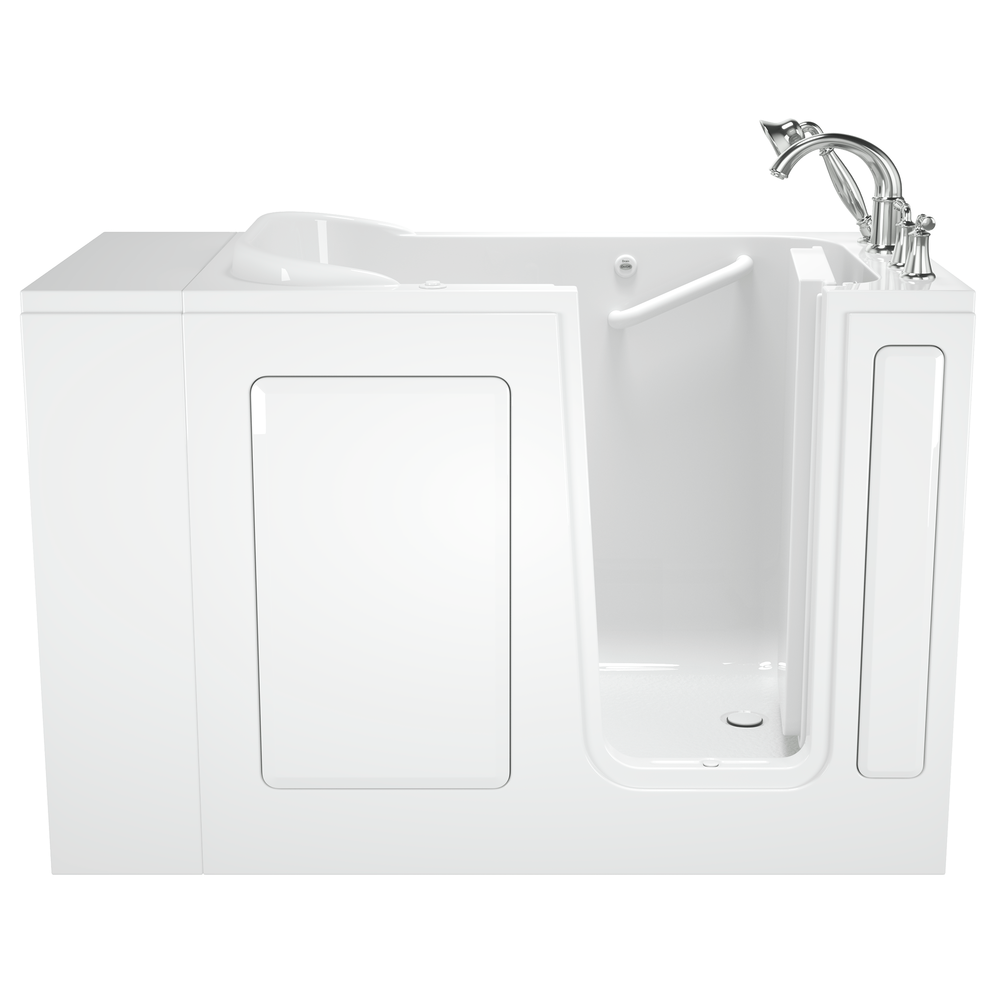 Gelcoat 28x48 inch Walk in Bathtub with Air Spa System  Right Hand Door and Drain WIB WHITE